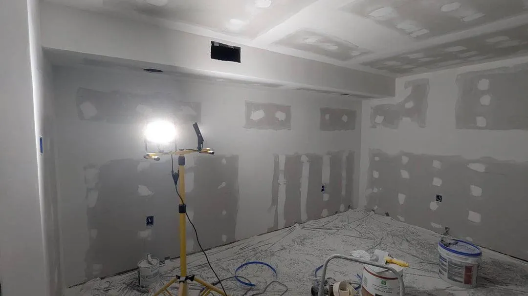 Drywall repair work