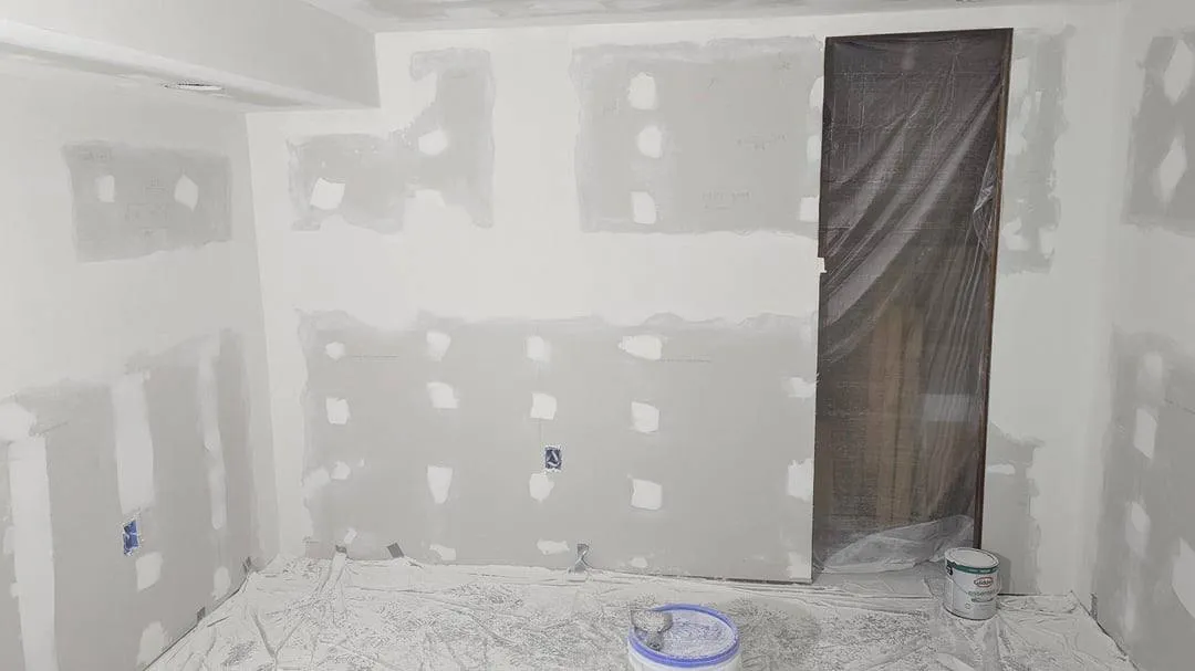 Completed drywall project