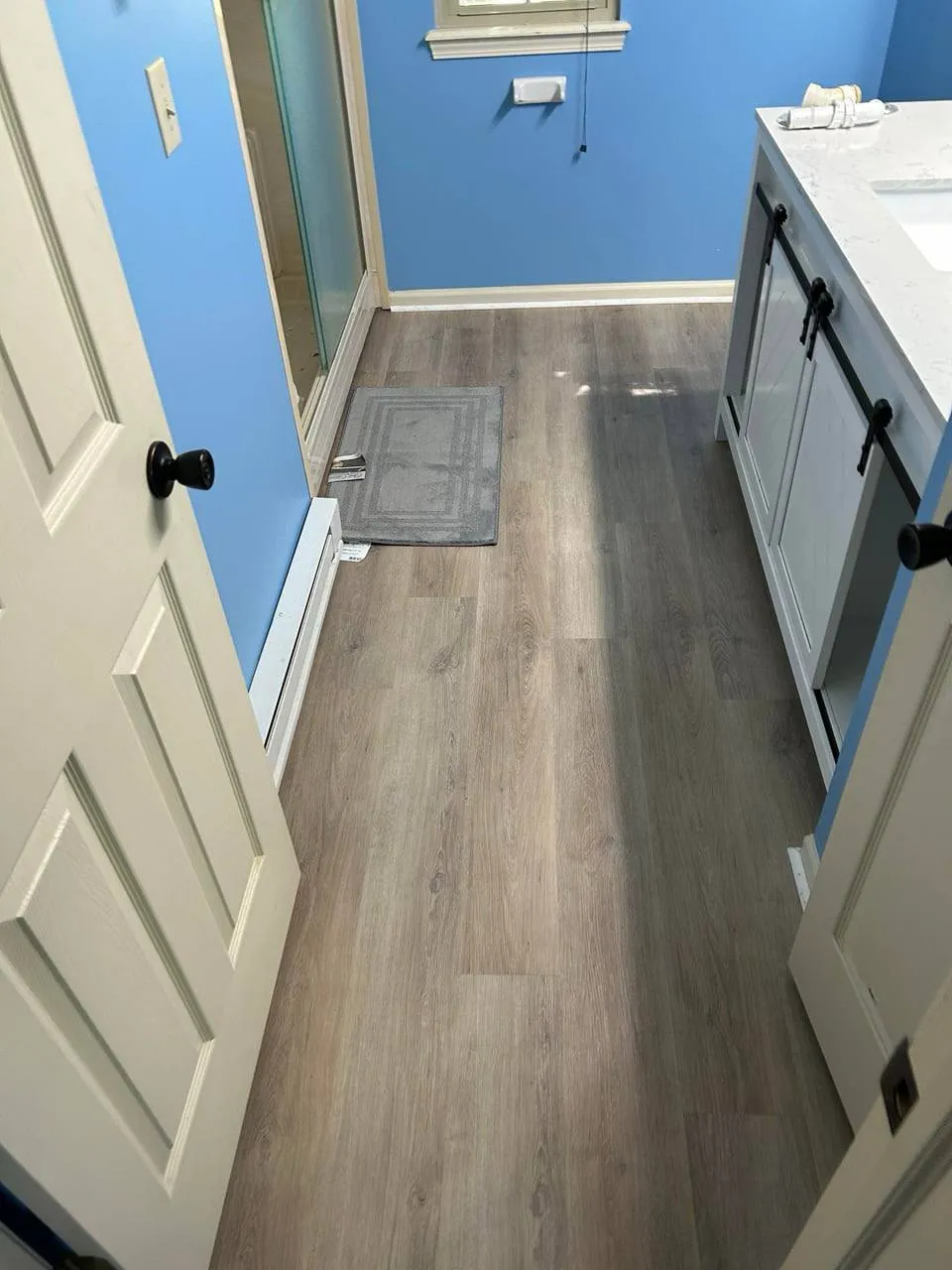 Engineered hardwood flooring installation
