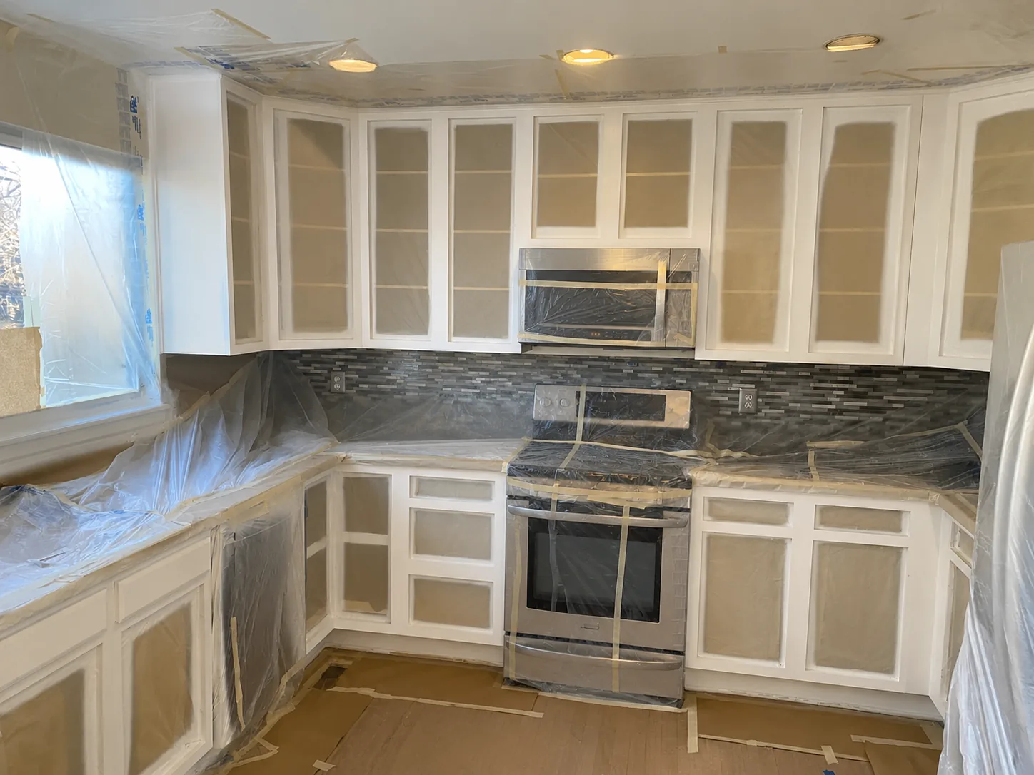 Cabinet Painting — before